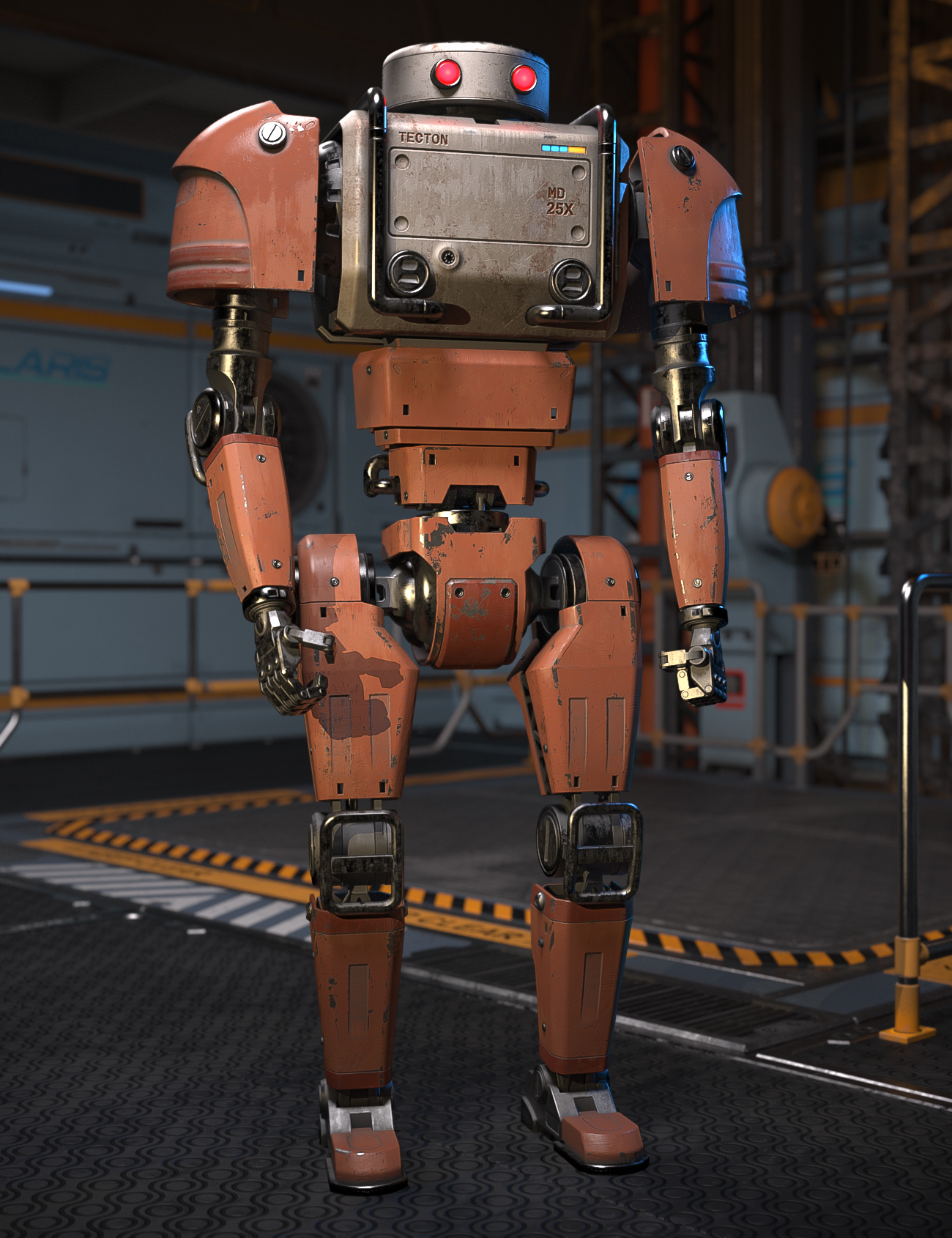 SE Robot Tecton by: Space Elsa, 3D Models by Daz 3D