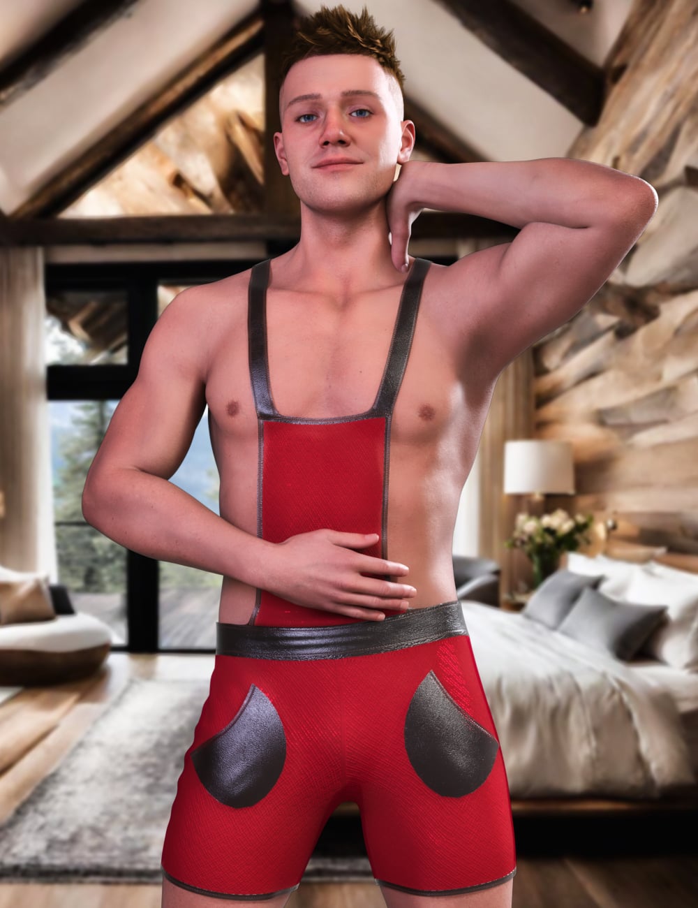 JMR dForce Mattheo Overalls for Genesis 9 and 8 Male by: JaMaRe, 3D Models by Daz 3D