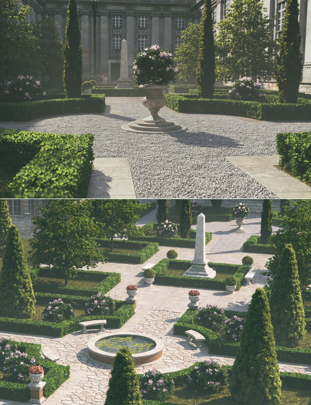 The Classical Gardens by: Stonemason, 3D Models by Daz 3D