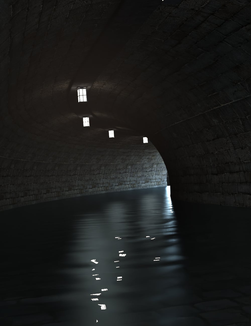 Underground Waterway by: DigiWorker3D, 3D Models by Daz 3D