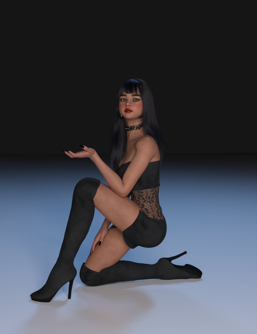 FG Sexy Gothic Style Poses by: IronmanFugazi1968, 3D Models by Daz 3D