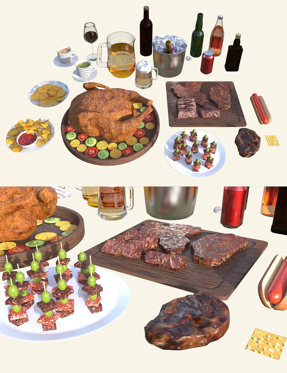 TS Food and Beverages by: Tesla3dCorp, 3D Models by Daz 3D