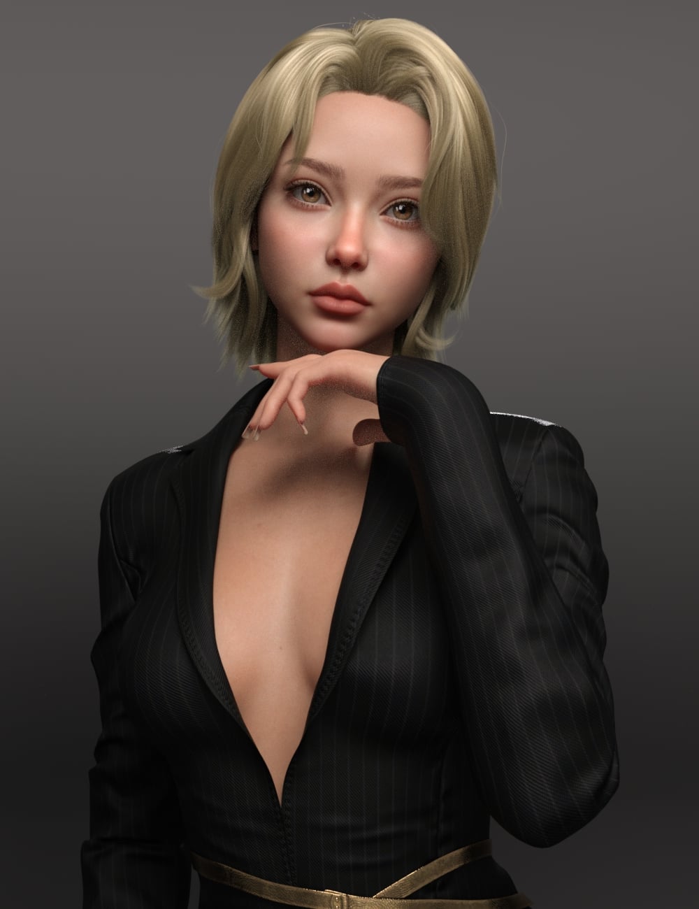 AHWN Hair for Genesis 9 by: Ergou, 3D Models by Daz 3D