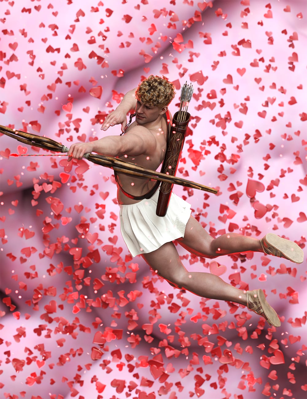 Cupid Male Poses for Genesis 9 by: Ensary, 3D Models by Daz 3D