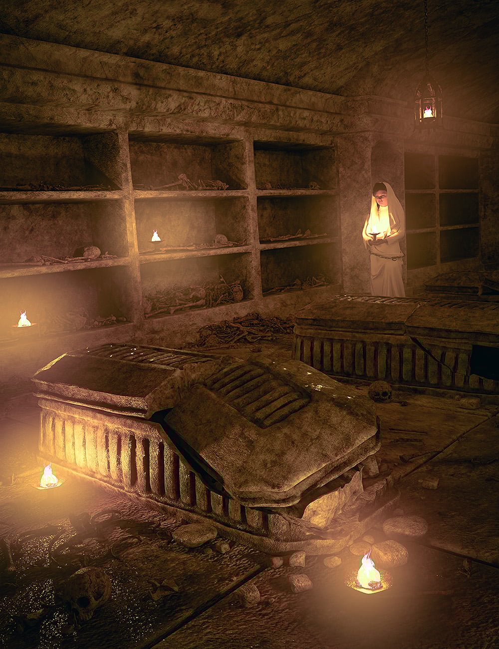 The Crypt of Pralleus Remastered by: Orestes Graphics, 3D Models by Daz 3D
