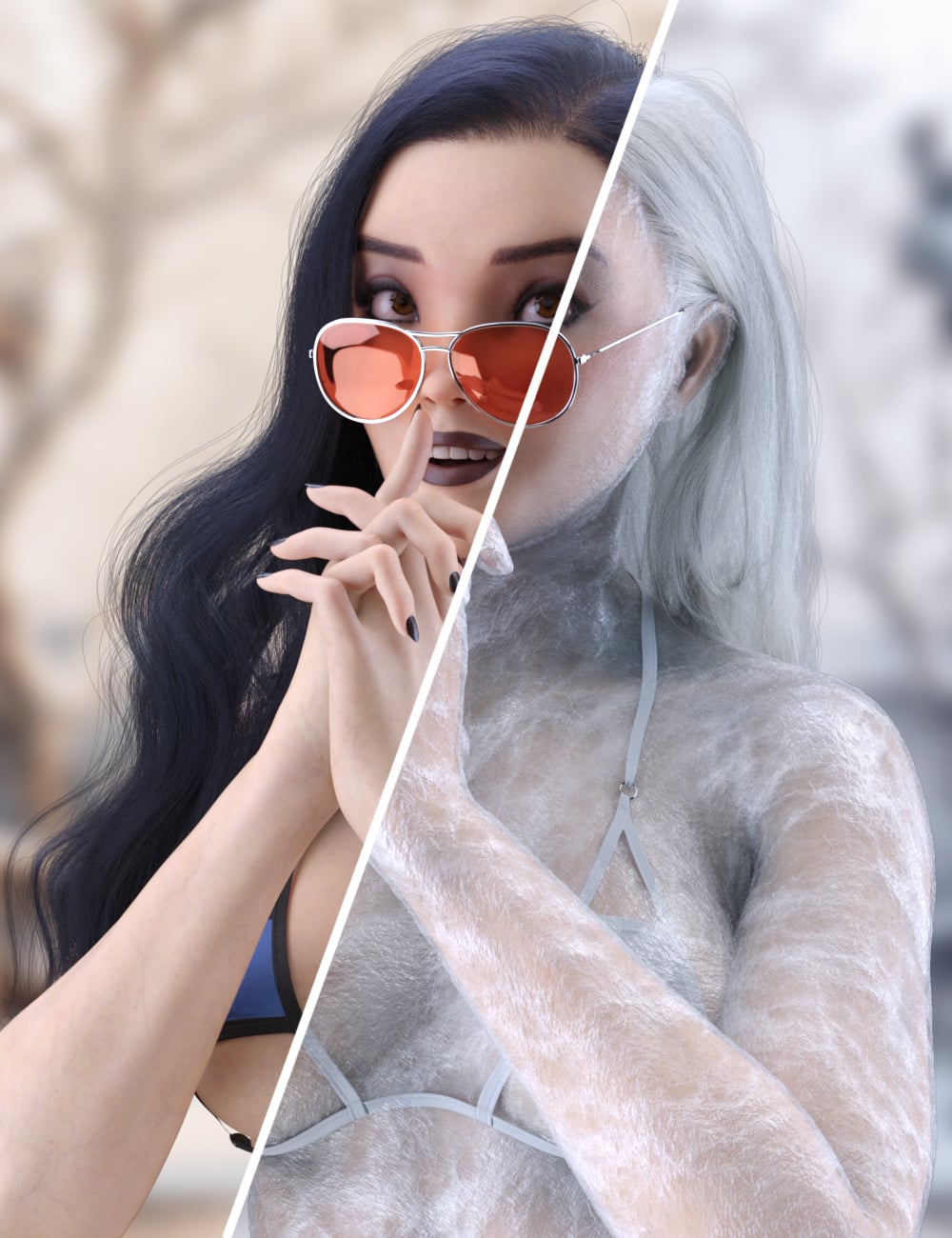 Eiraka Frost Fairy for Genesis 9 by: RawArt, 3D Models by Daz 3D
