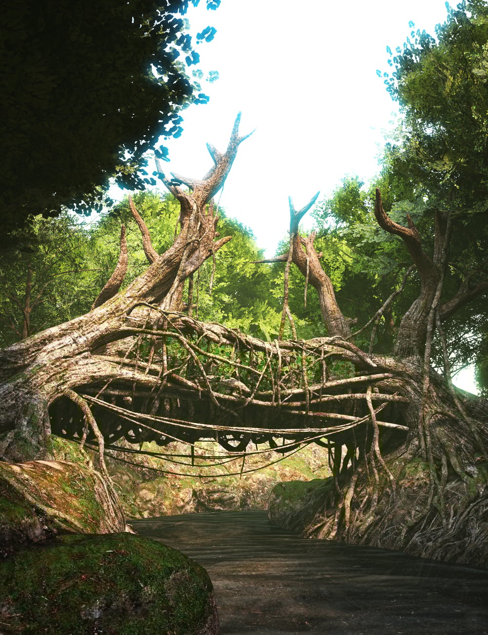 XI Root Bridge by: Xivon, 3D Models by Daz 3D