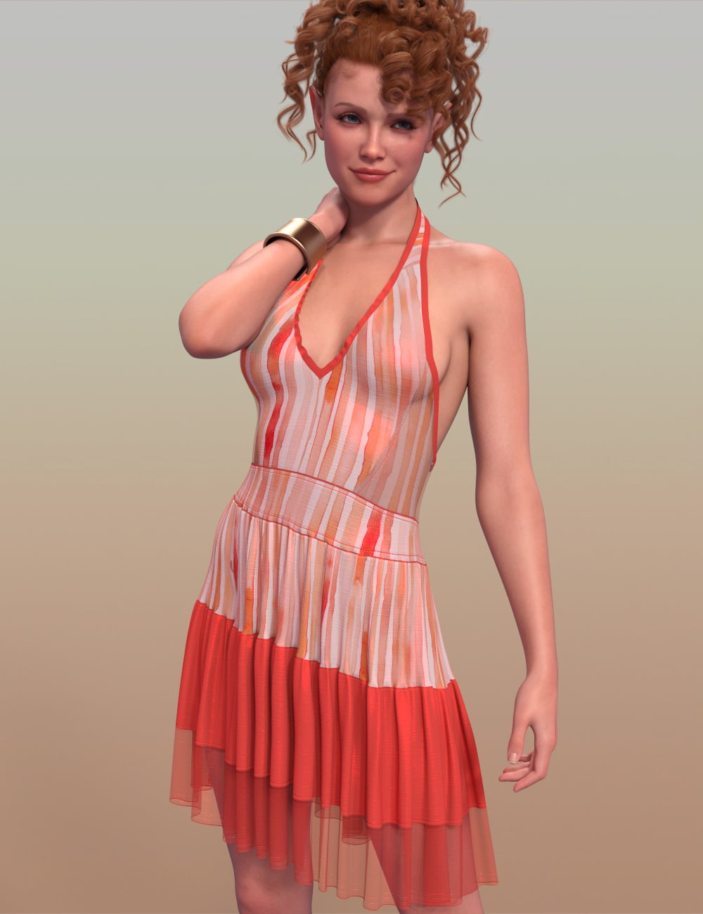 DNA Betsy dForce Mini Dress for Genesis 9 by: Donnena, 3D Models by Daz 3D