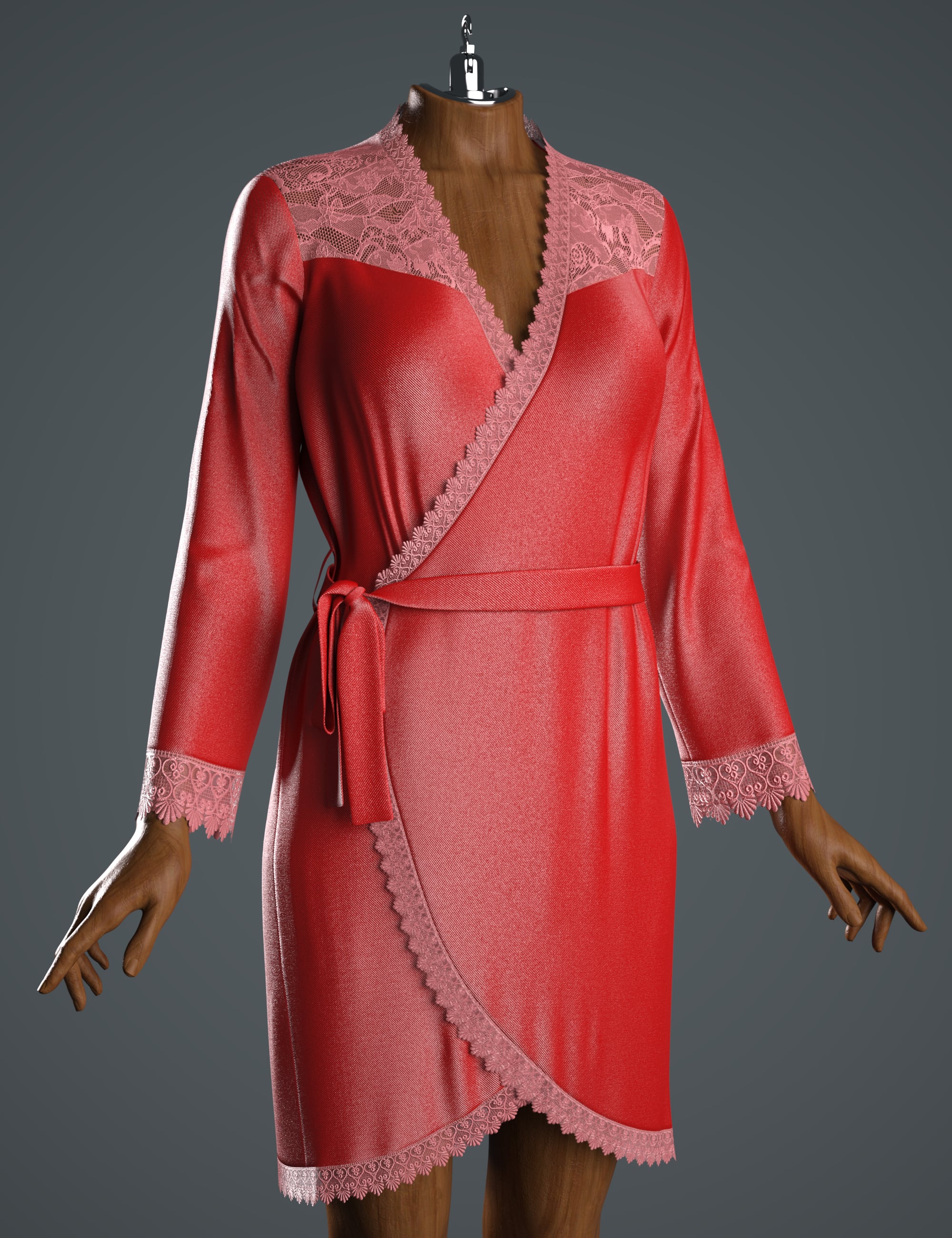 dForce GN Lace Negligee for Genesis 9 by: Goanna, 3D Models by Daz 3D