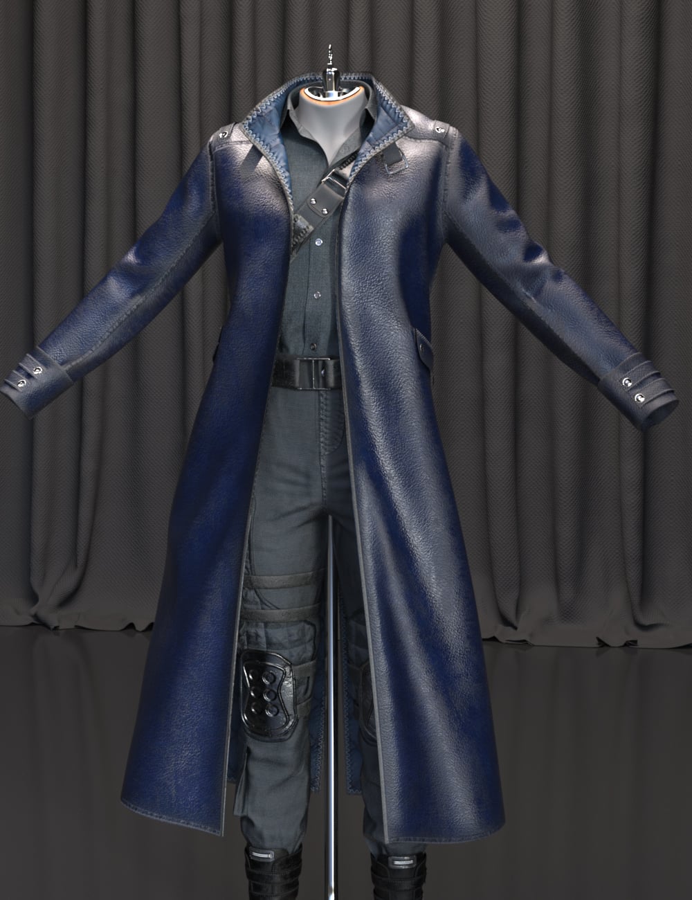 dForce KuJ Urban Mercenary Outfit Texture Add-On by: Kujira, 3D Models by Daz 3D