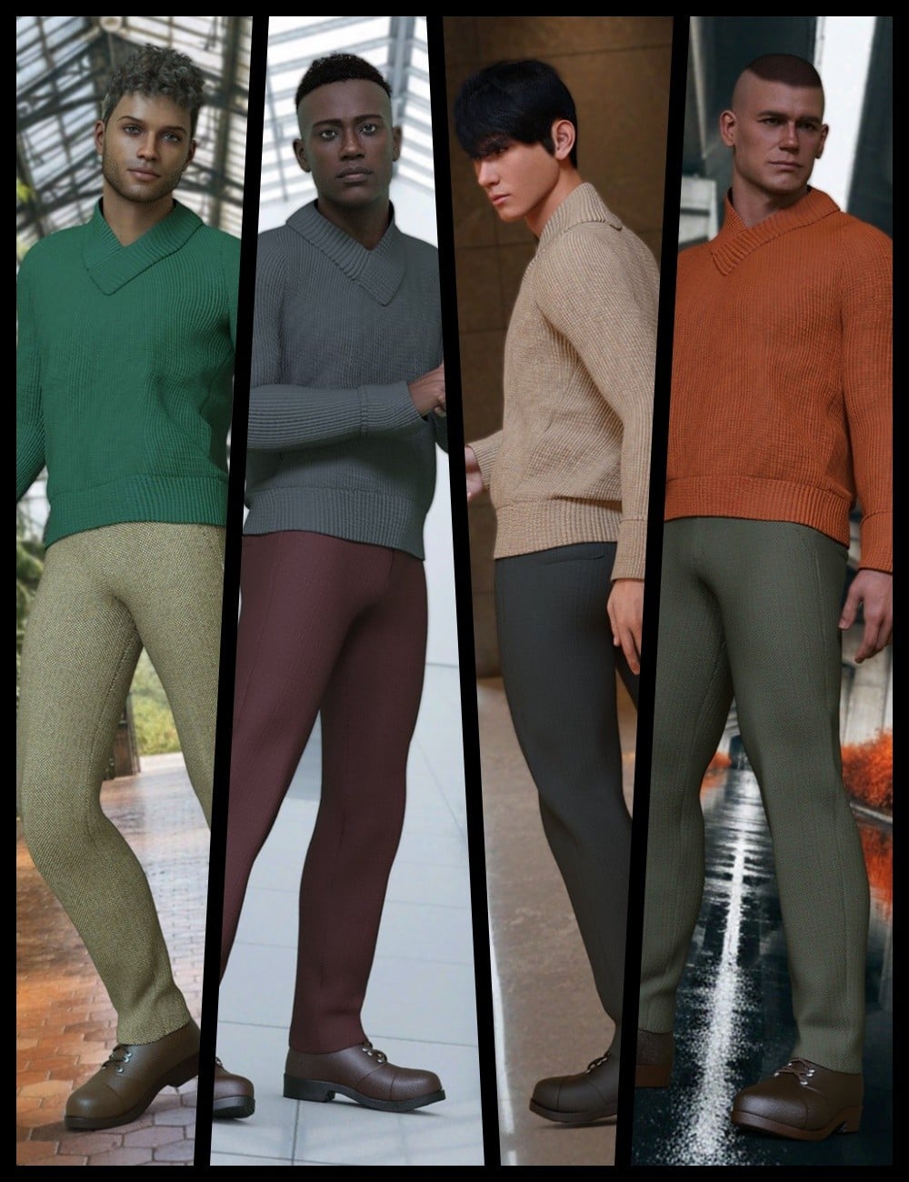 DZ Oxford Casual for Genesis 9 by: DZheng, 3D Models by Daz 3D