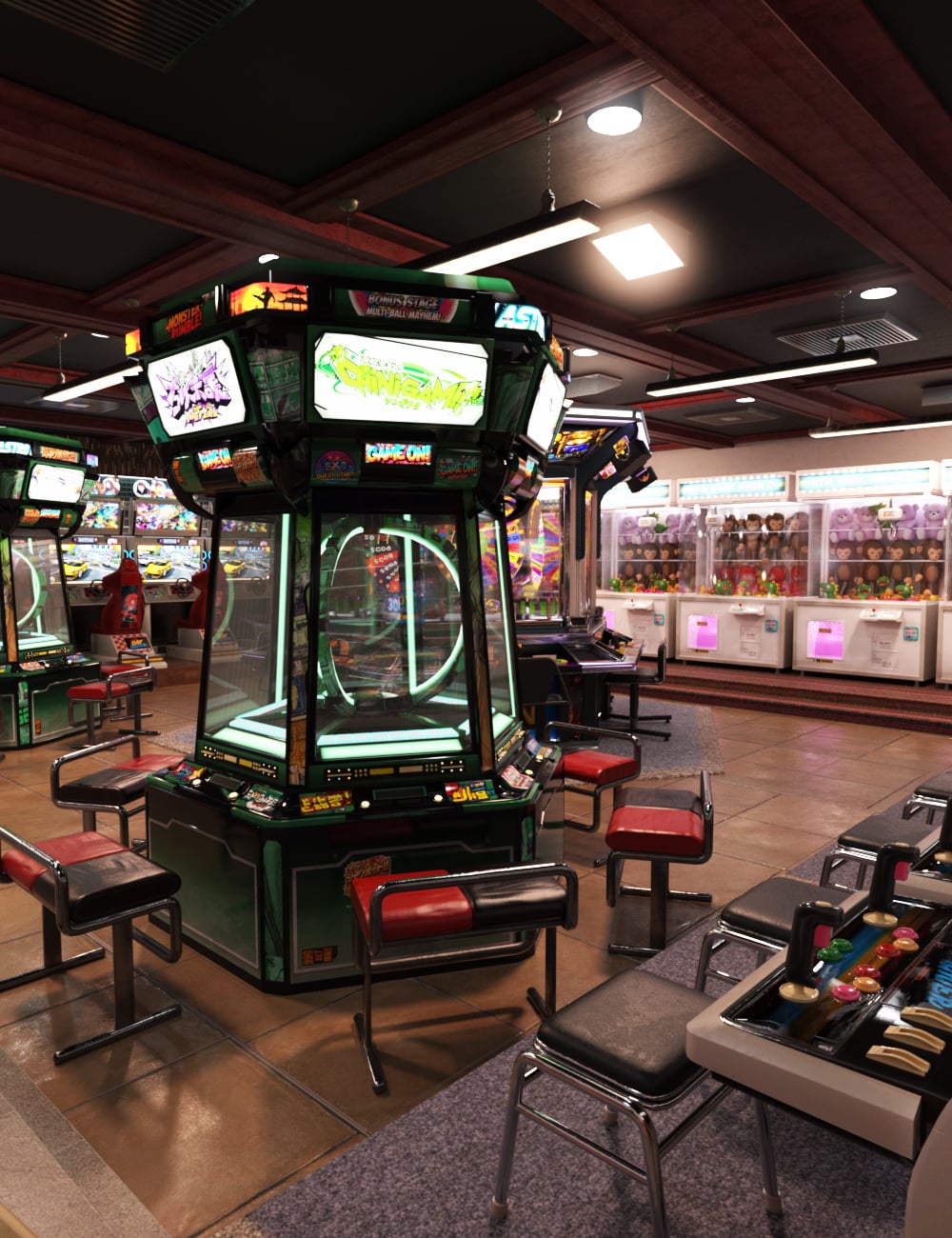 XI Japanese Arcade by: Xivon, 3D Models by Daz 3D