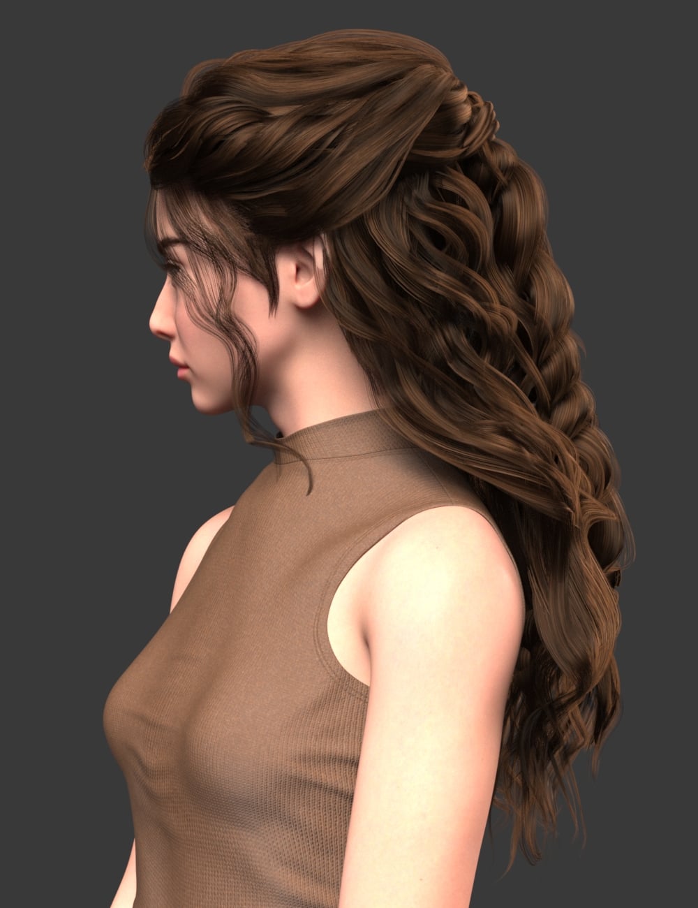PA Sigurd Hair For Genesis 9 Feminine by: Paragon, 3D Models by Daz 3D