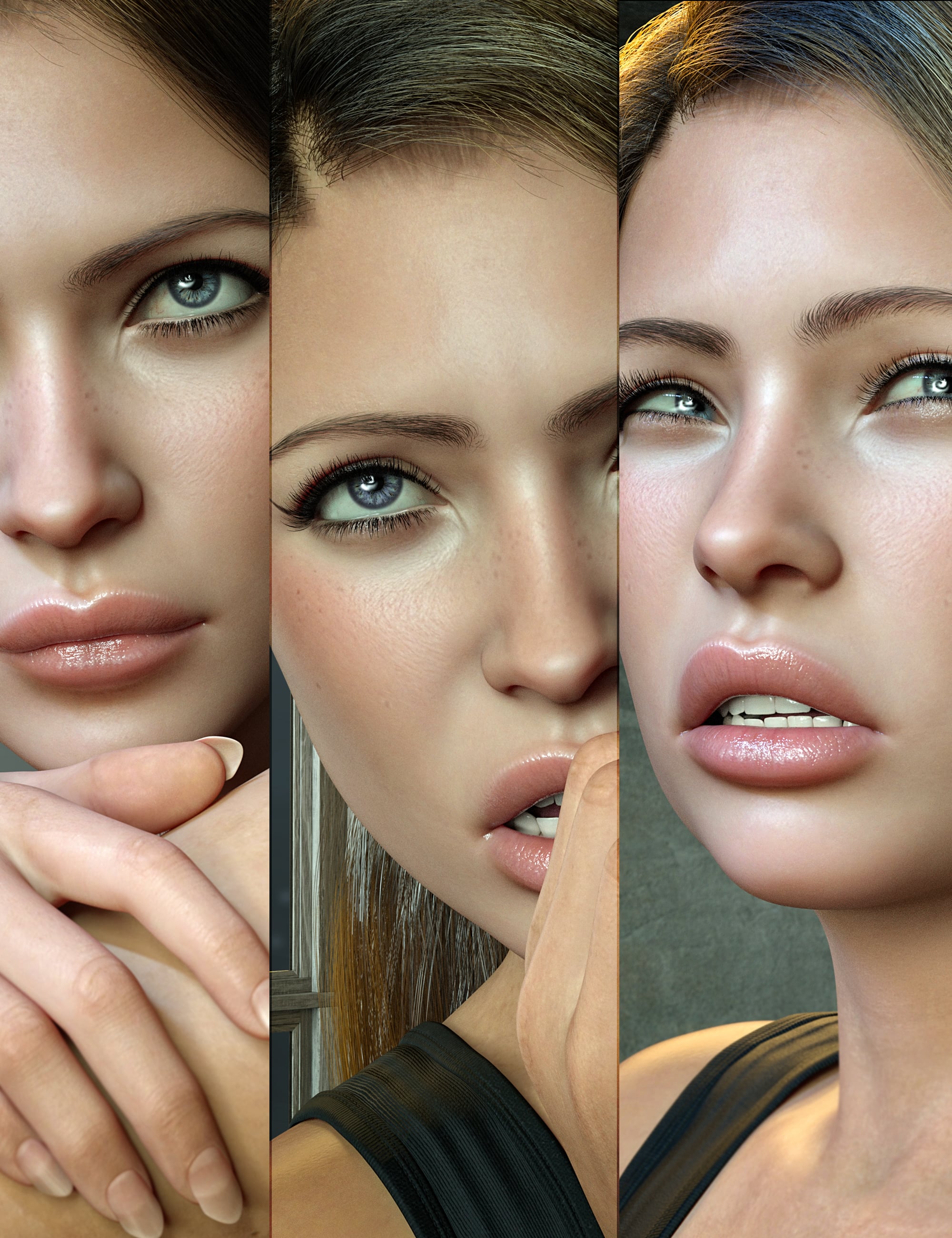 Z Fear Anxiety and Dread Expressions for Genesis 9 by: Zeddicuss, 3D Models by Daz 3D