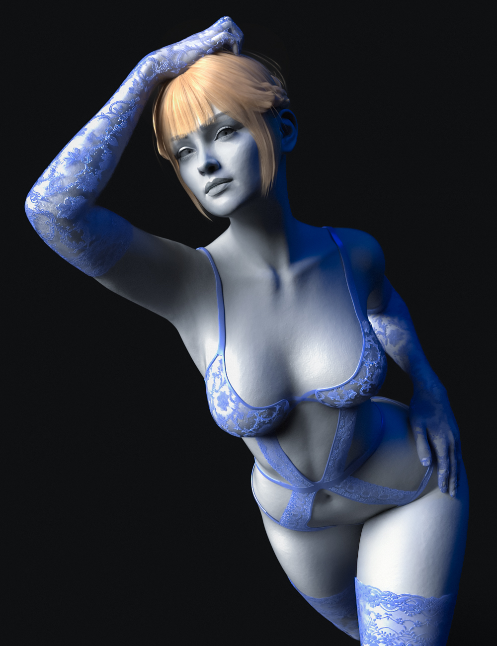 Angel Secrets 5 Lingerie and Hair Bundle for Genesis 8, 8.1 and 9 Females by: Val3dartbiuzpharb, 3D Models by Daz 3D