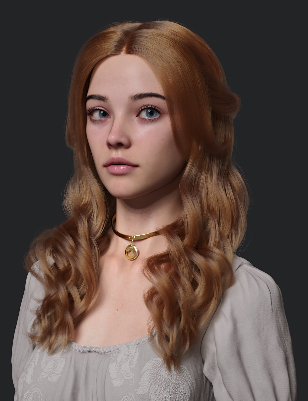 dForce Becca Hair for Genesis 9 by: Toyen, 3D Models by Daz 3D