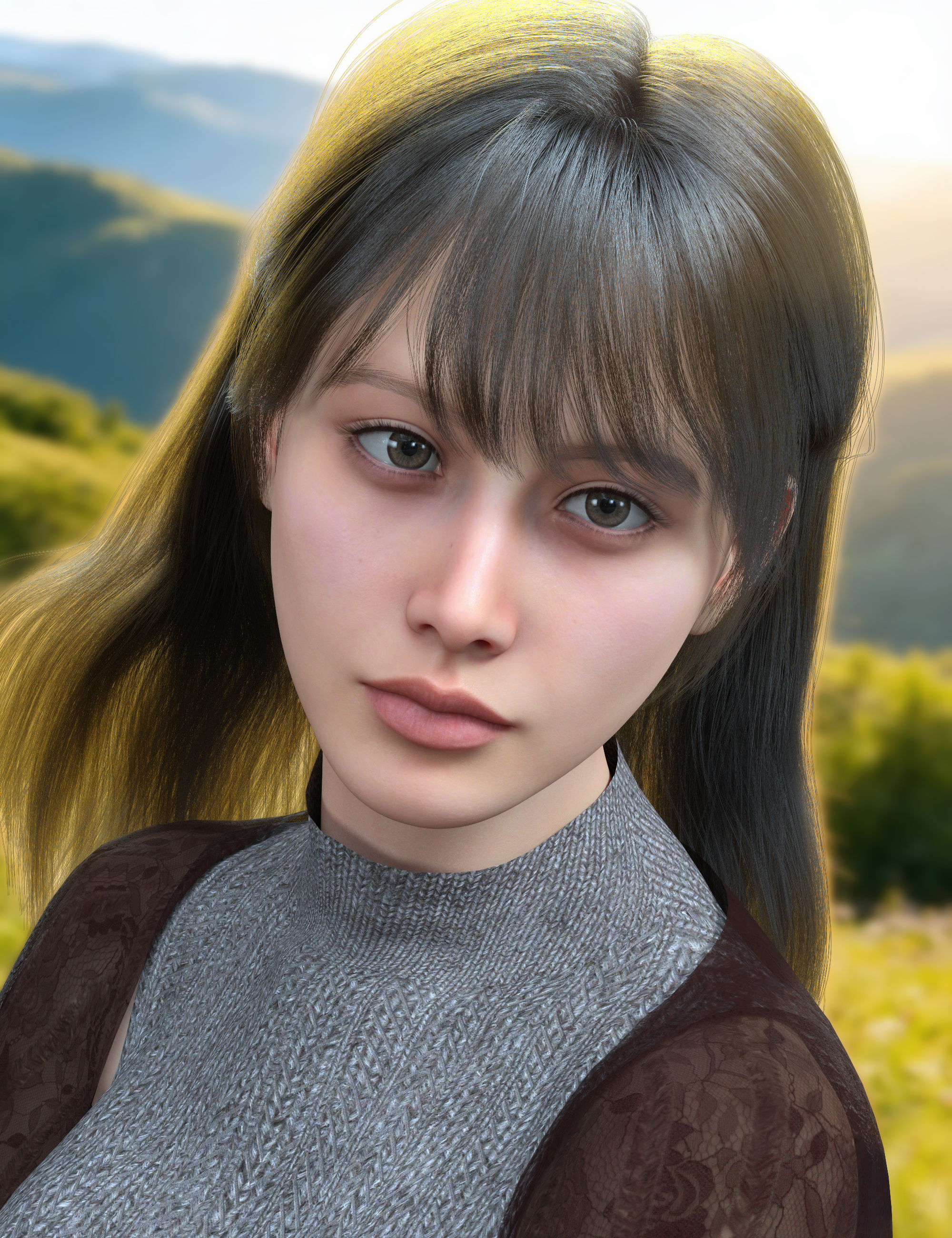 Vo Daisy HD for Genesis 9 by: VOOTW, 3D Models by Daz 3D