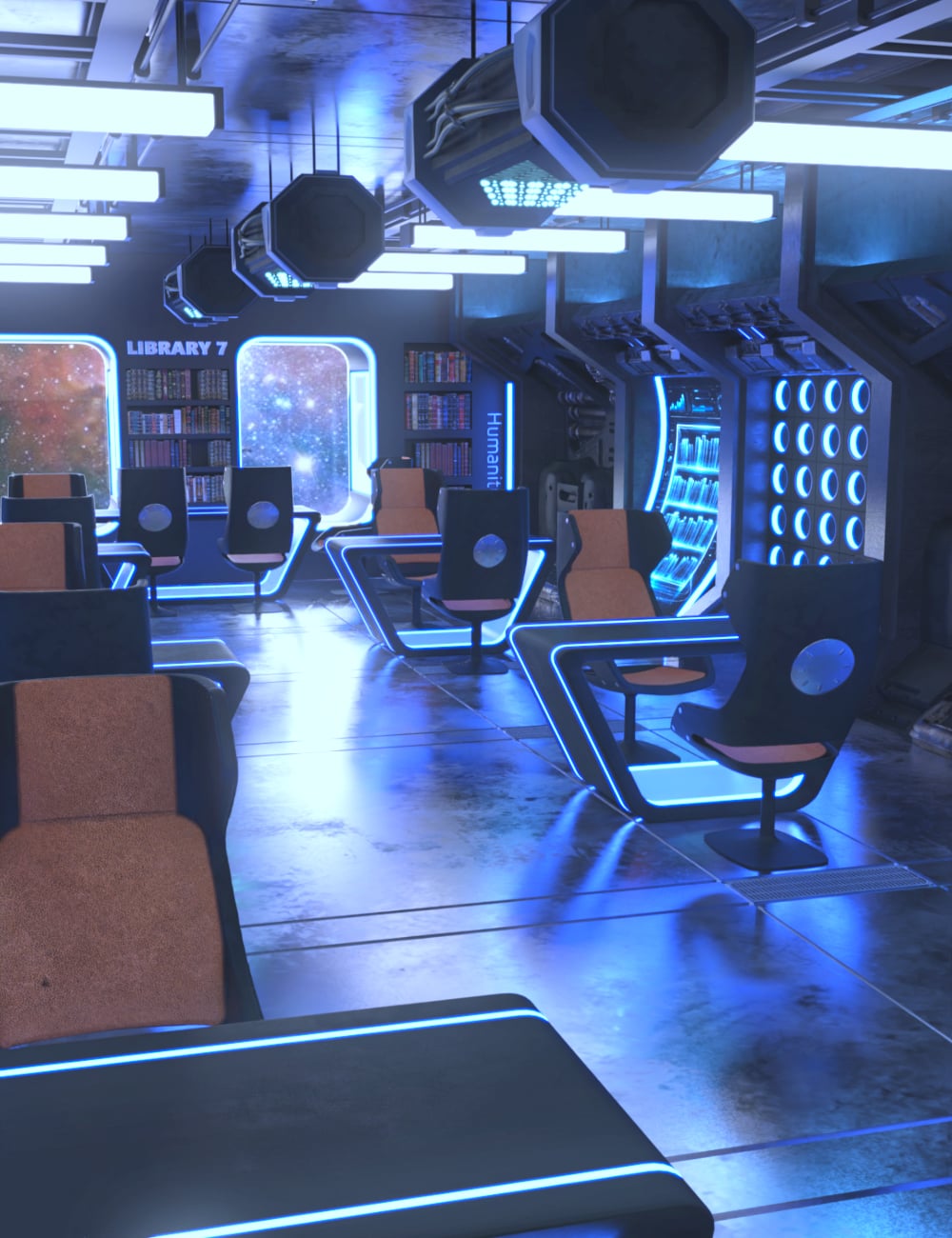 Celestial Reading Room by: PerspectX, 3D Models by Daz 3D