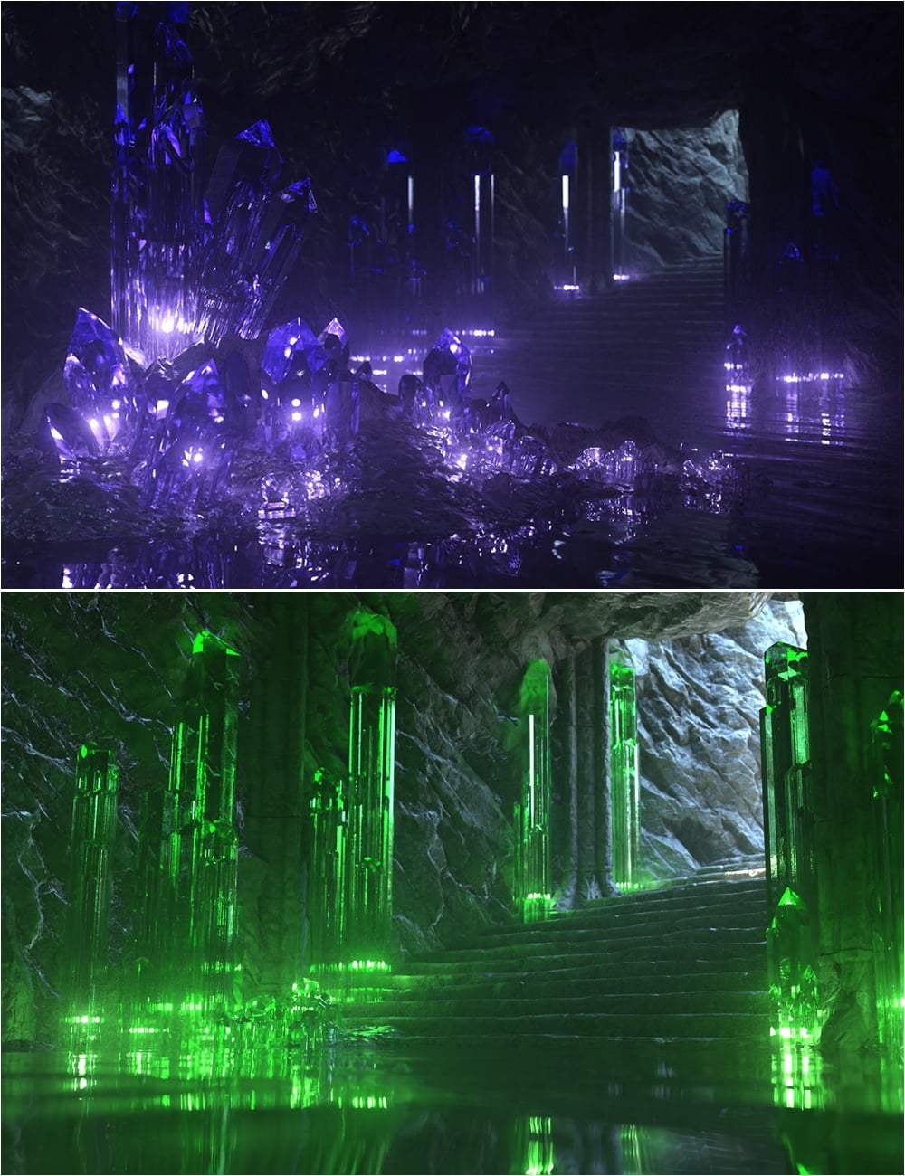 The Crystal Caverns by: Stonemason, 3D Models by Daz 3D