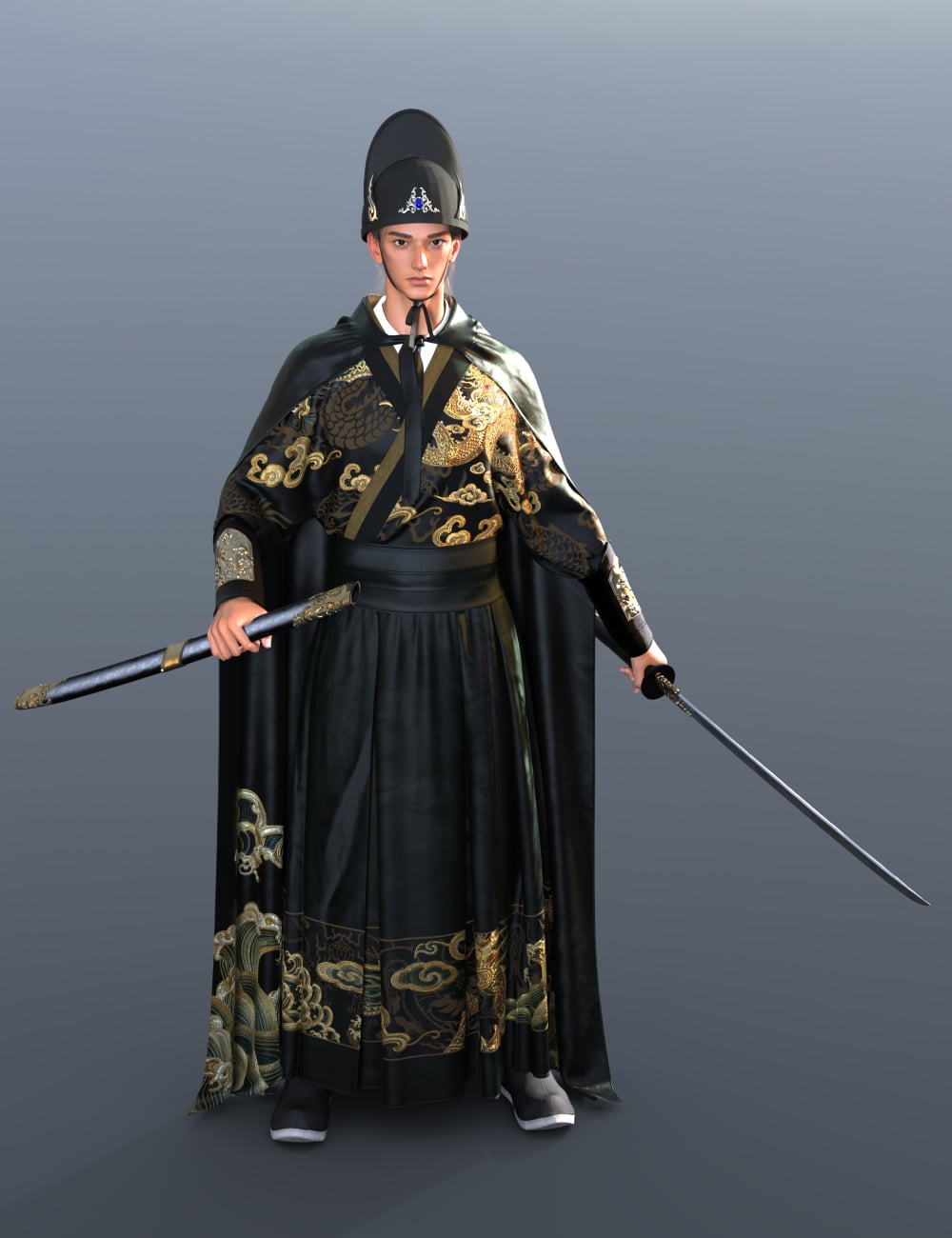 Lala Rasheed Guard dForce Lala Dragon Guard Outfit for Genesis 9 | Daz 3D