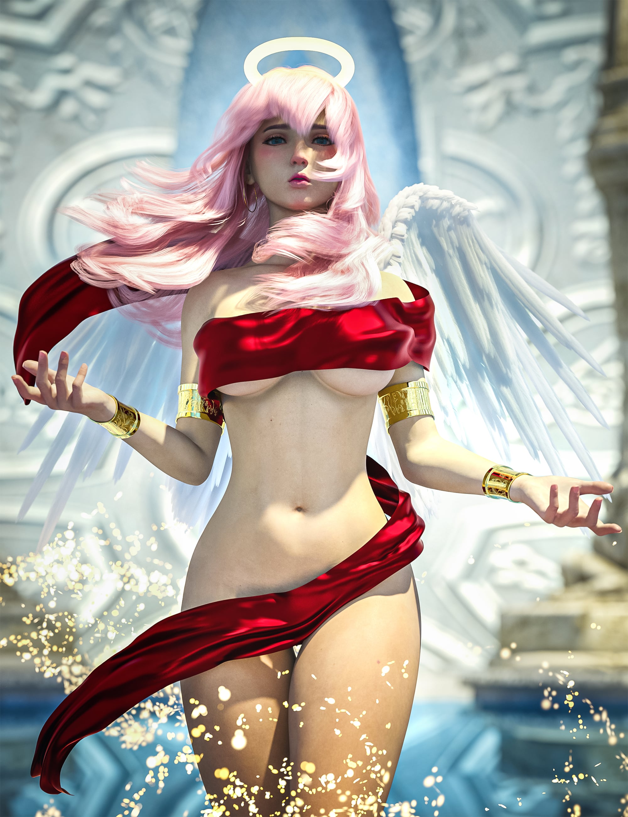 AH Cupid's Veil Outfit For Genesis 9, 8 and 8.1 Female by: Aesthetic House, 3D Models by Daz 3D