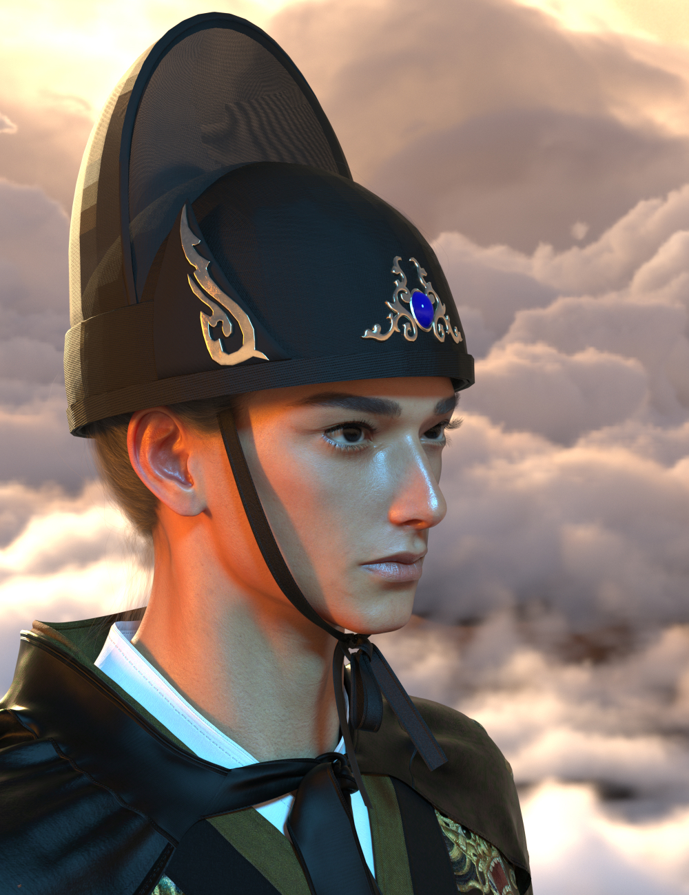 Lala Rasheed Guard Lala Brocade Guard HD for Genesis 9 Masculine | Daz 3D