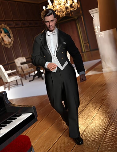 dForce Formal Tailcoat for Genesis 9