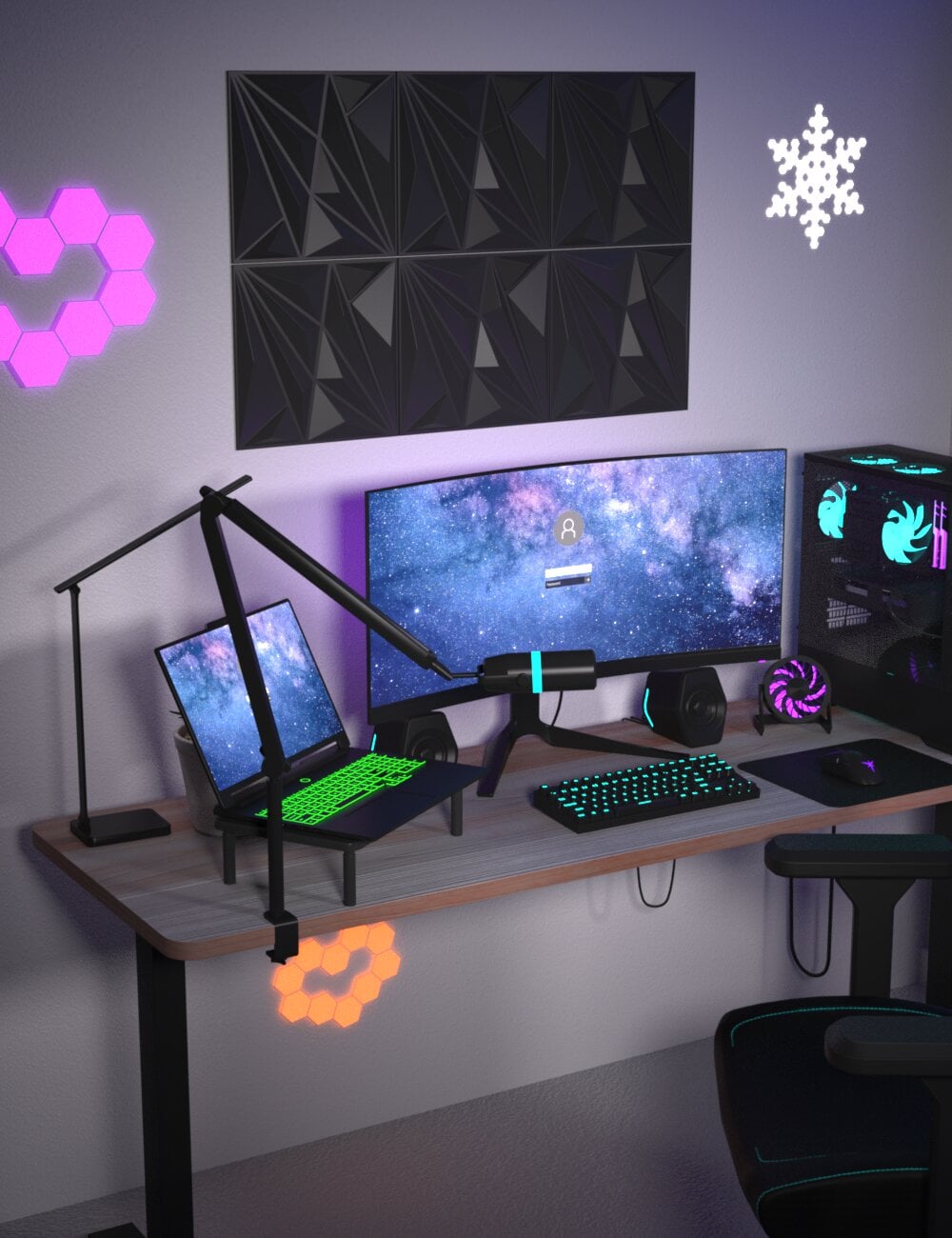 PC Gaming Essentials Set Addon Pack 02 by: Nominous, 3D Models by Daz 3D