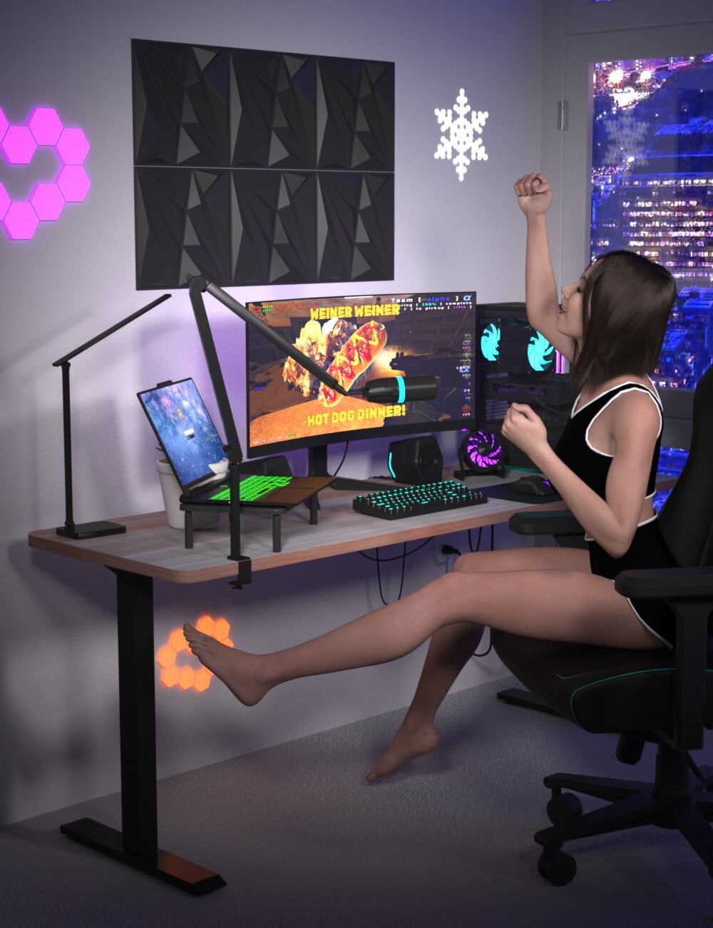 PC Gaming Essentials Set Addon Pack 02 | Daz 3D