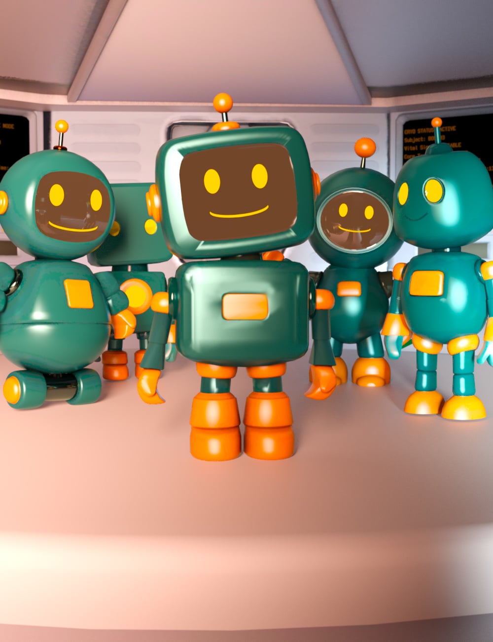 Bit-E Bot by: Muze, 3D Models by Daz 3D