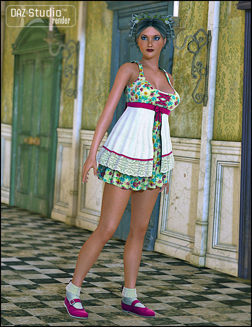Dolly Outfit by: , 3D Models by Daz 3D