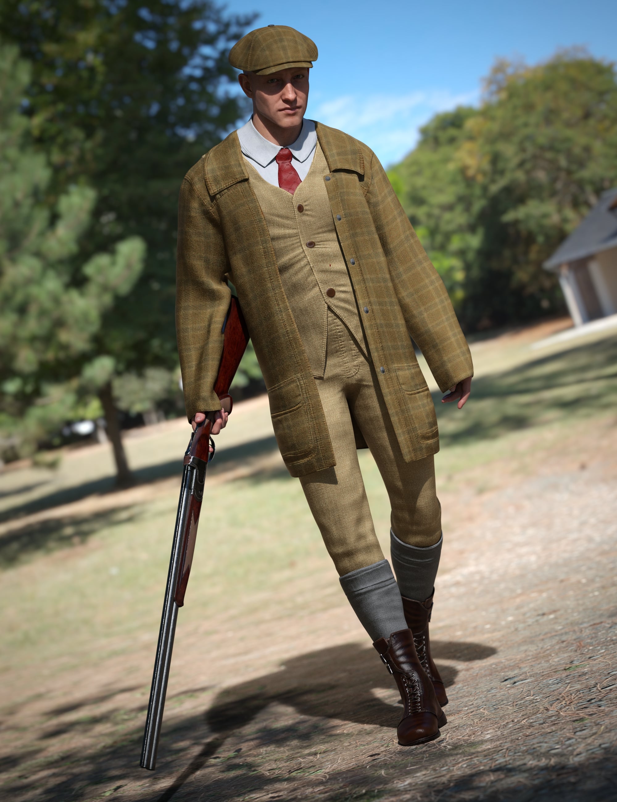 dForce Gamesmen Outfit for Genesis 9 by: Barbara BrundonUmblefugly, 3D Models by Daz 3D