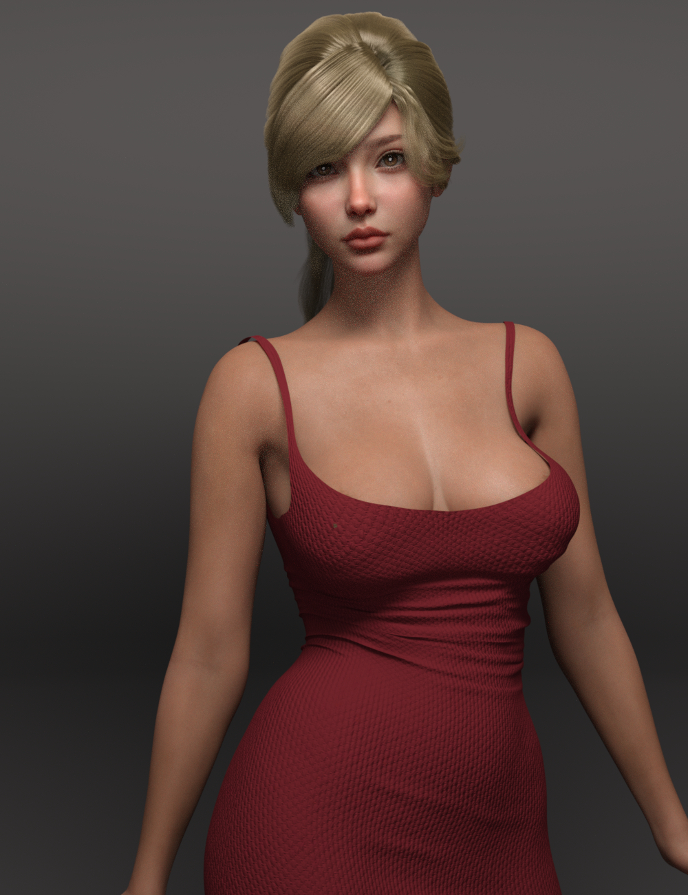QWNC Hair, Dress, Hair and EG Lovely Poses Genesis 9 Bundle by: Ergou, 3D Models by Daz 3D