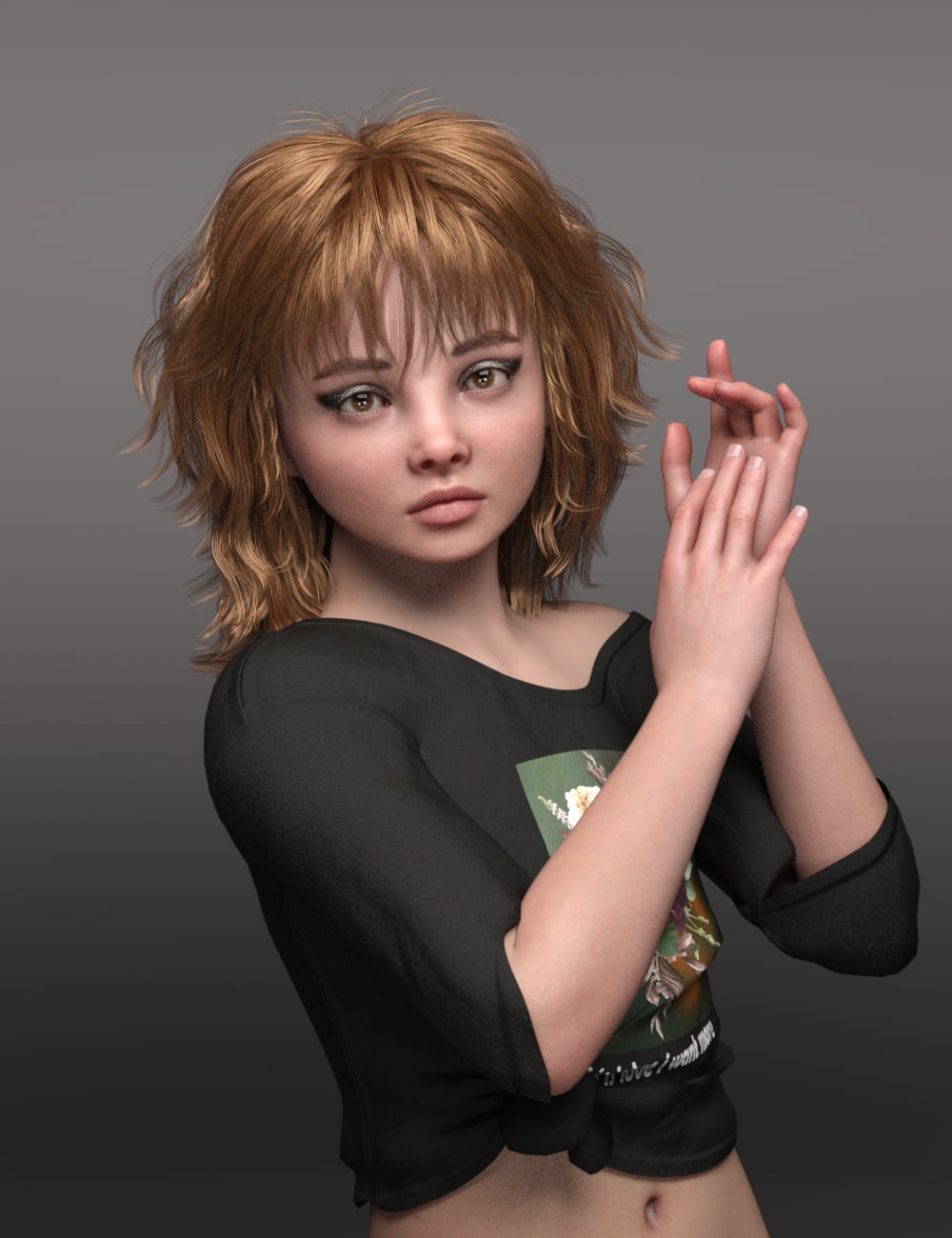 EG Fung HD for Genesis 9 by: Ergou, 3D Models by Daz 3D