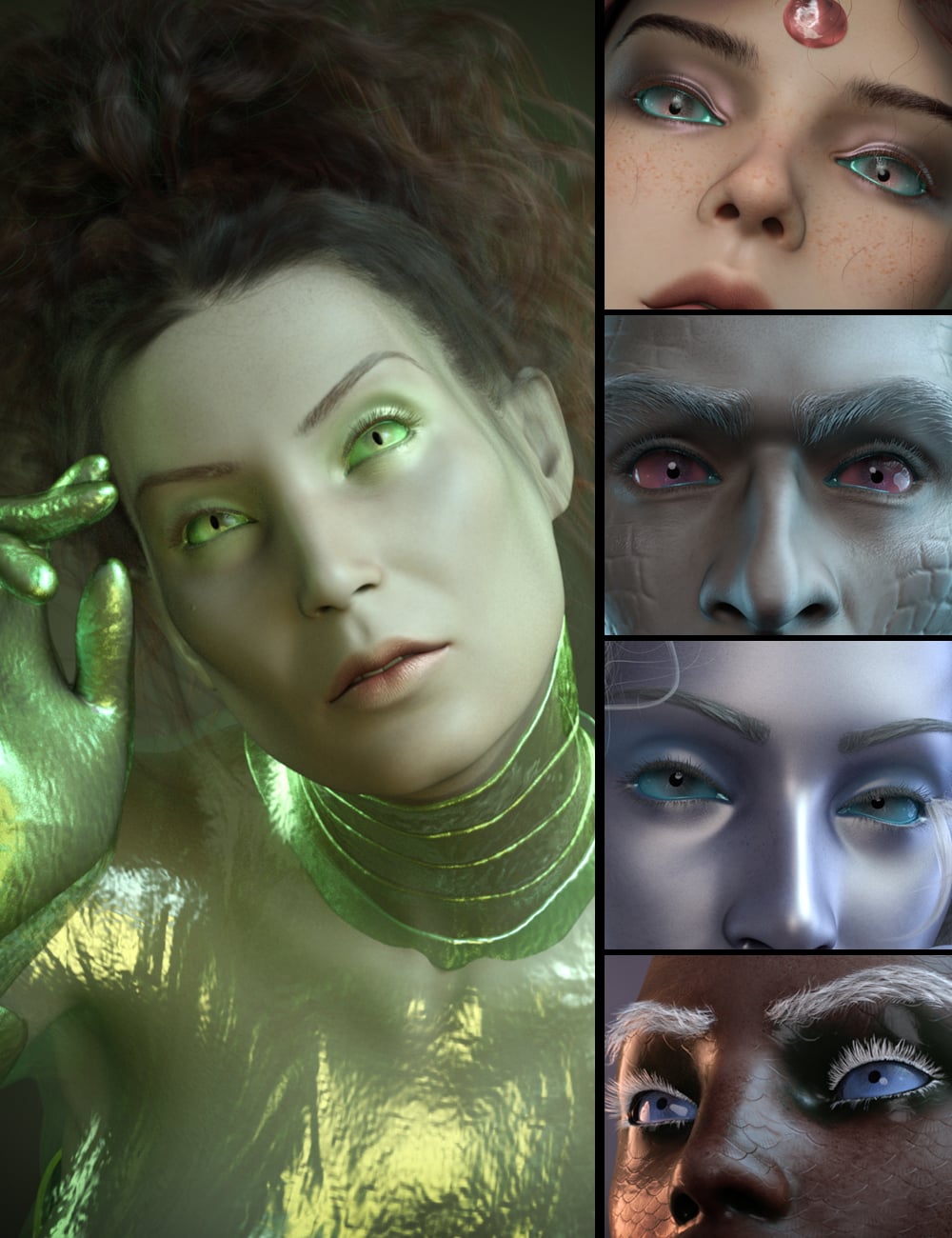 AB Liquid Eyes and Tears for Genesis 9 by: AuraBianca, 3D Models by Daz 3D