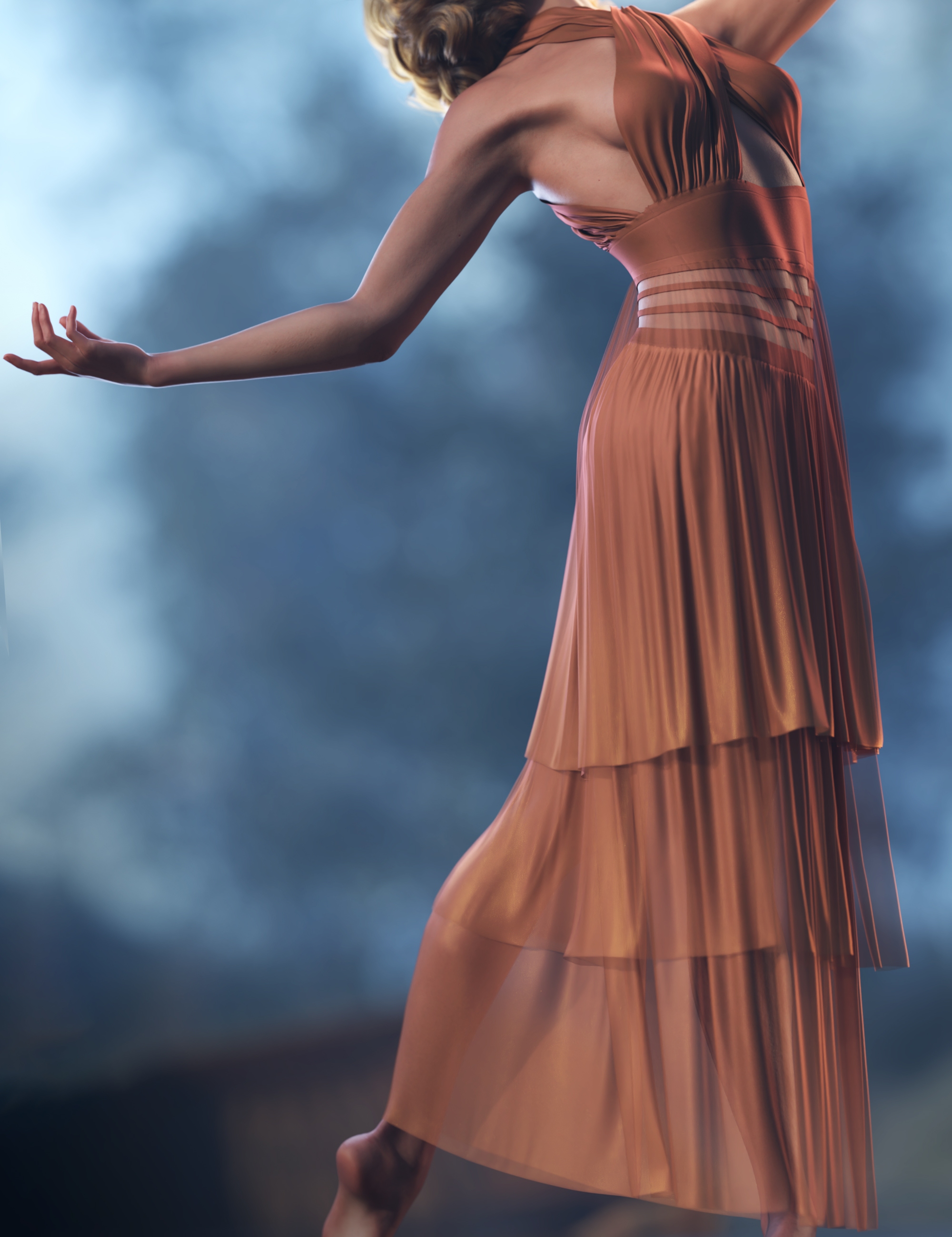 MbM dForce Whimsical Dress Style 04 for Genesis 9 by: Heatherlly, 3D Models by Daz 3D