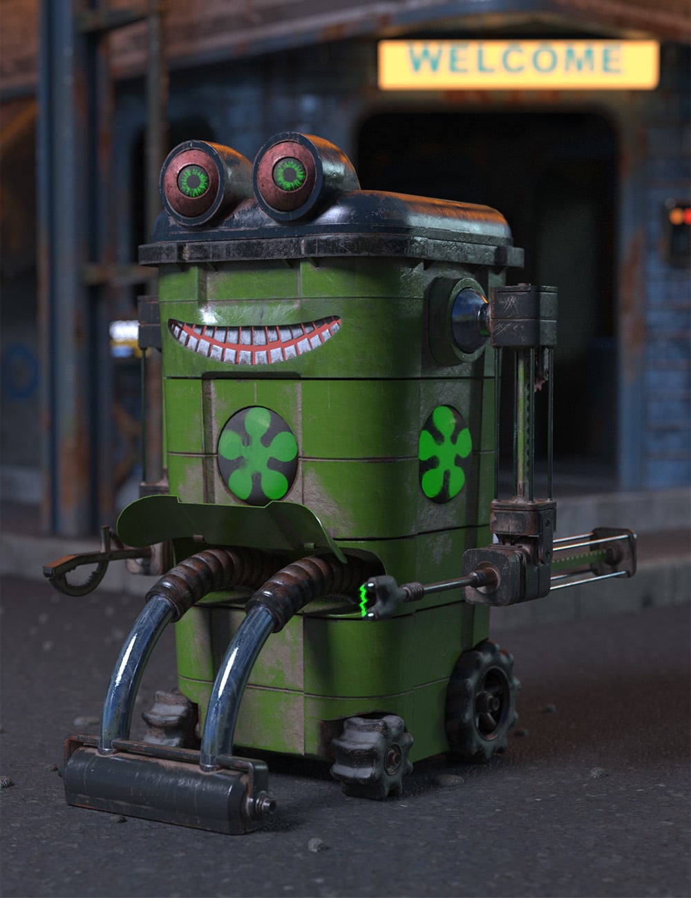 The Cog Regime Robo Bin by: ForbiddenWhispersDavid Brinnen, 3D Models by Daz 3D
