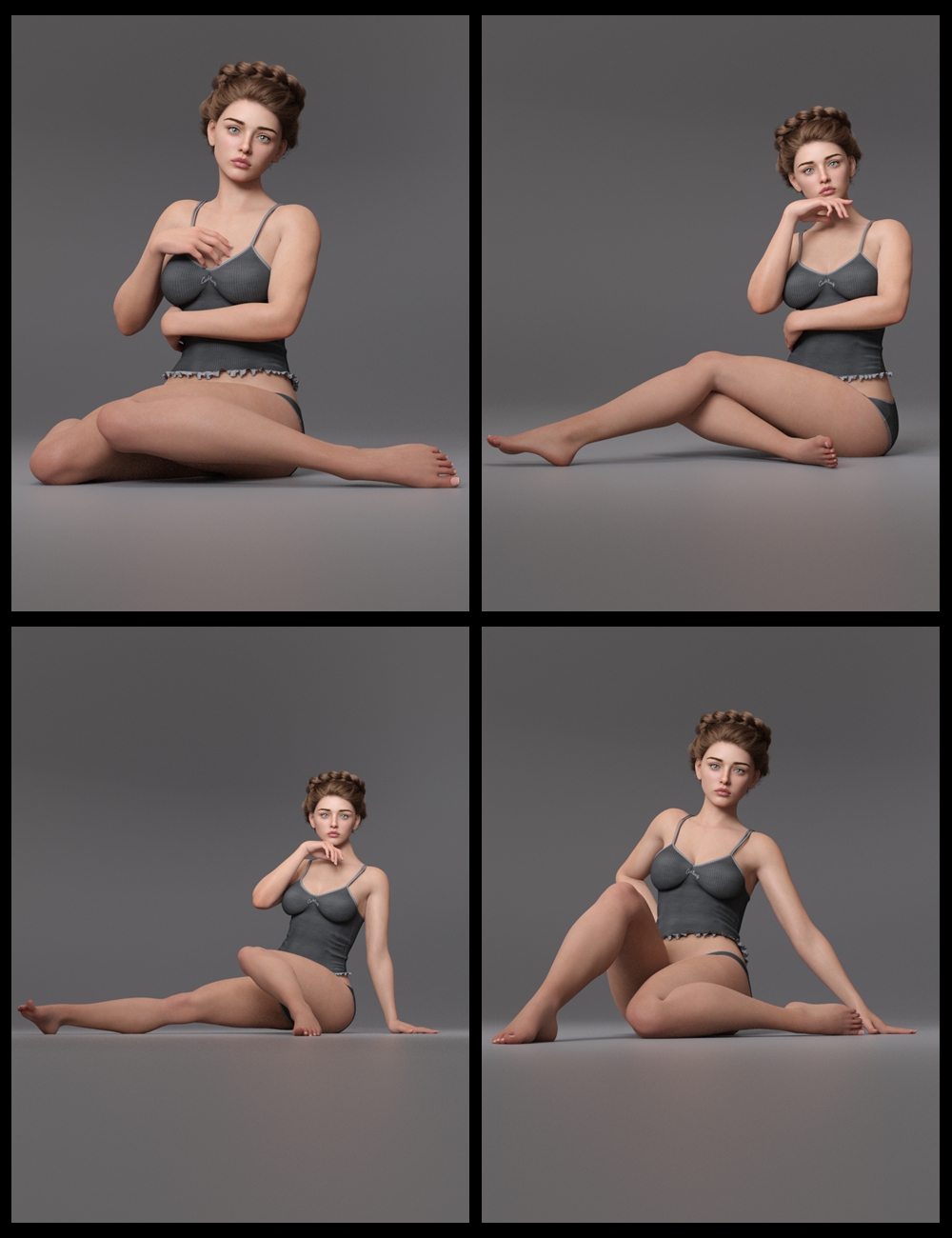 EG Lovely Poses 48 for Genesis 9 by: Ergou, 3D Models by Daz 3D