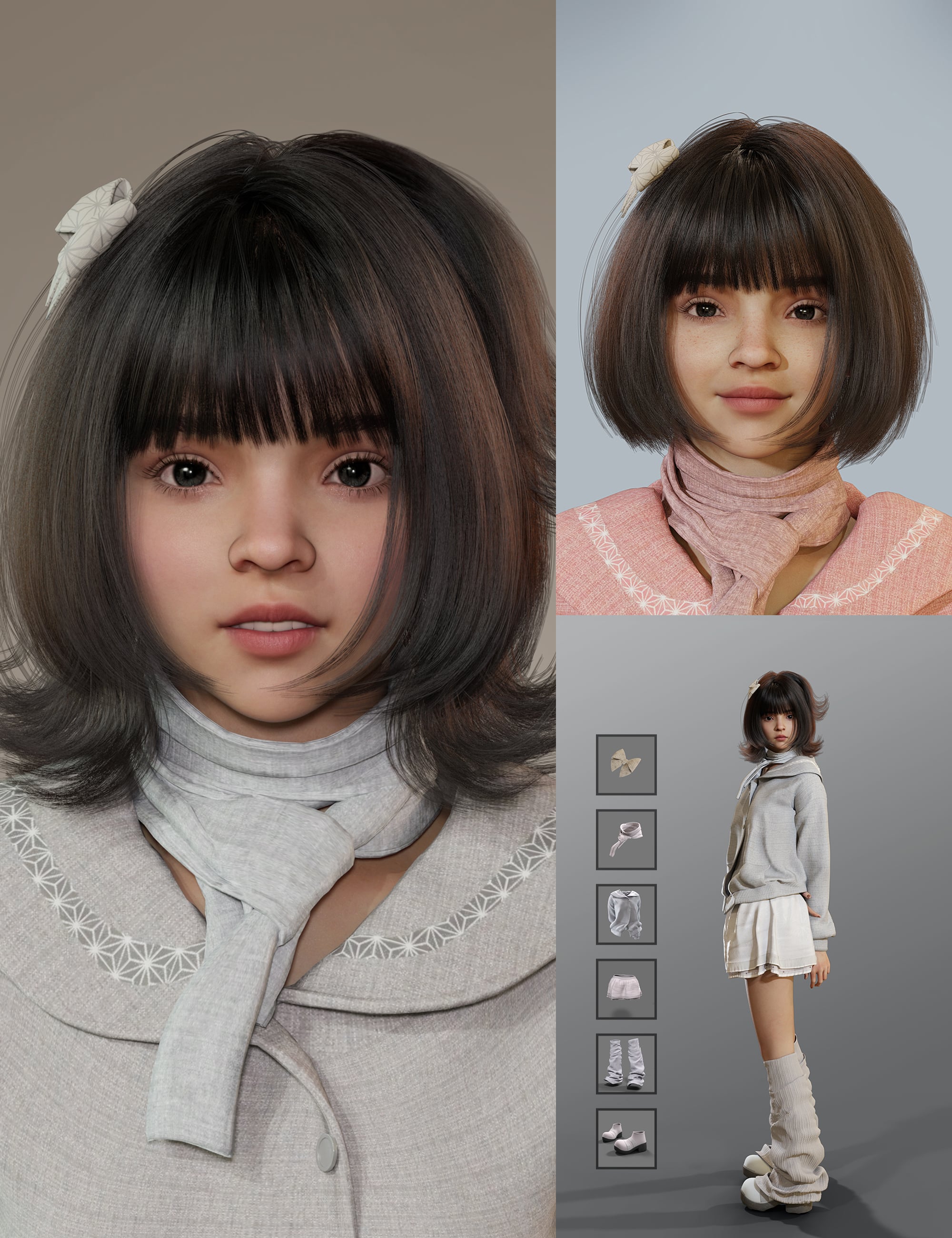 MB Souline HD for Genesis 9 Bundle by: Magic Brush, 3D Models by Daz 3D