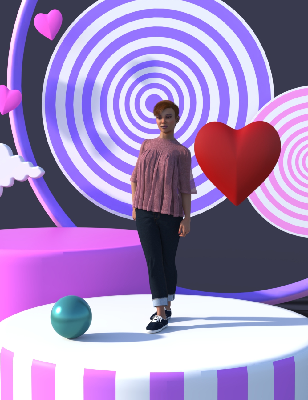 Jaelei Bundle by: JeffersonAFLuxey Muses, 3D Models by Daz 3D
