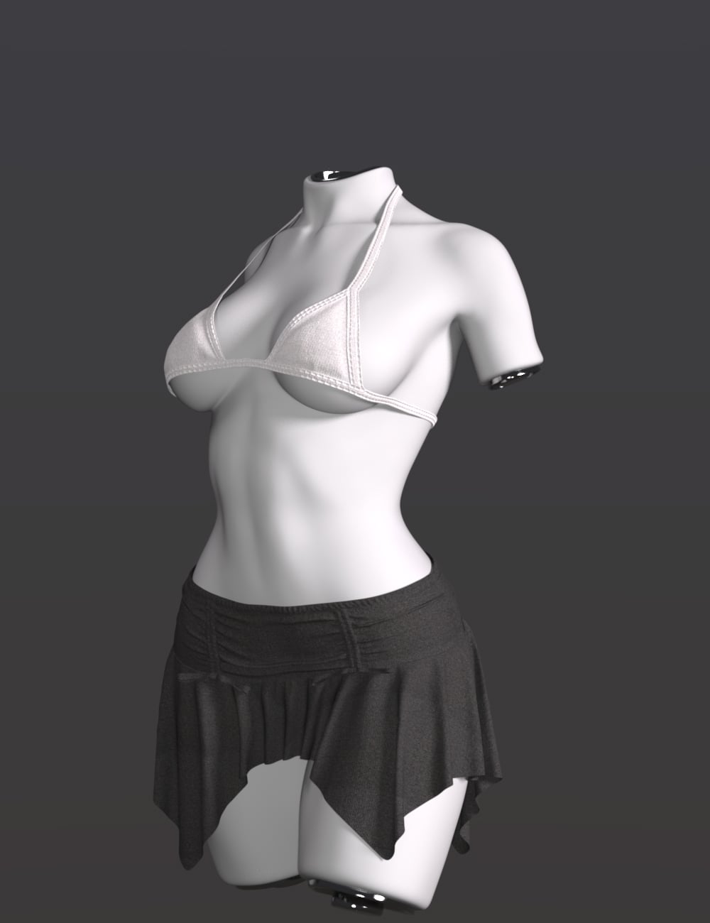 SPR dForce Summer High Waist Skirt for Genesis 9 by: Sprite, 3D Models by Daz 3D