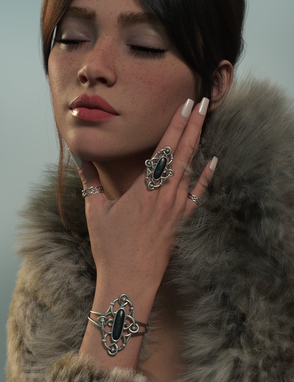 FK Artissane Jewelry Set by: Fabiana, 3D Models by Daz 3D