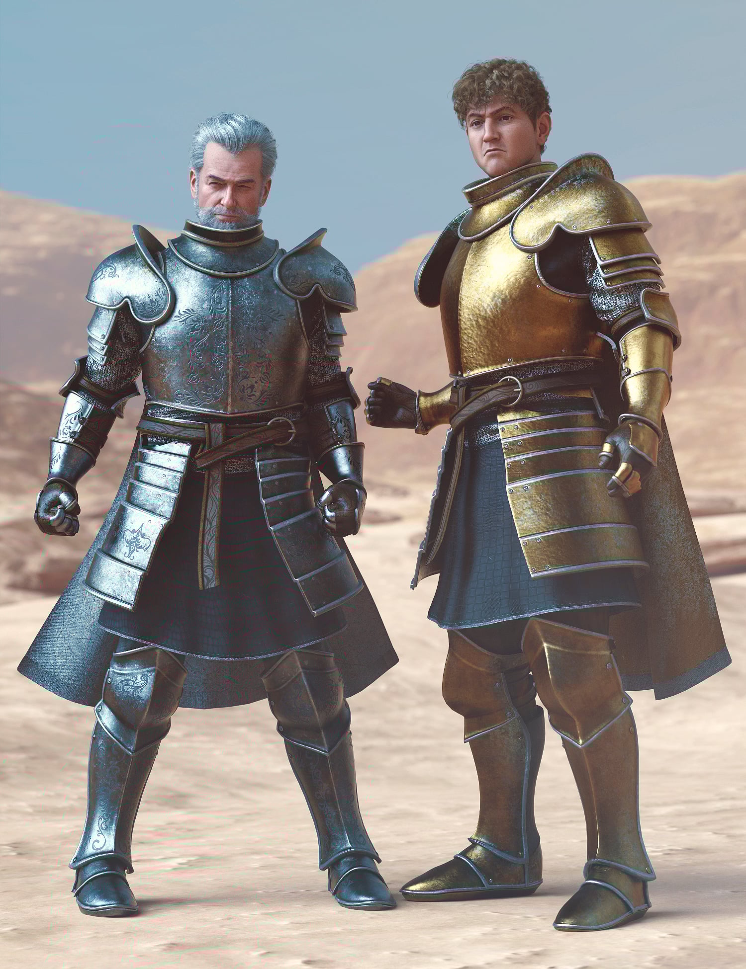 dForce Historical King's Armor Genesis 9 Texture Add-On by: fjaa3d, 3D Models by Daz 3D
