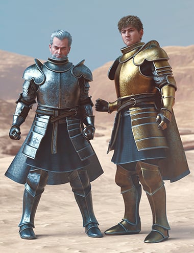 dForce Historical King's Armor Genesis 9 Texture Add-On