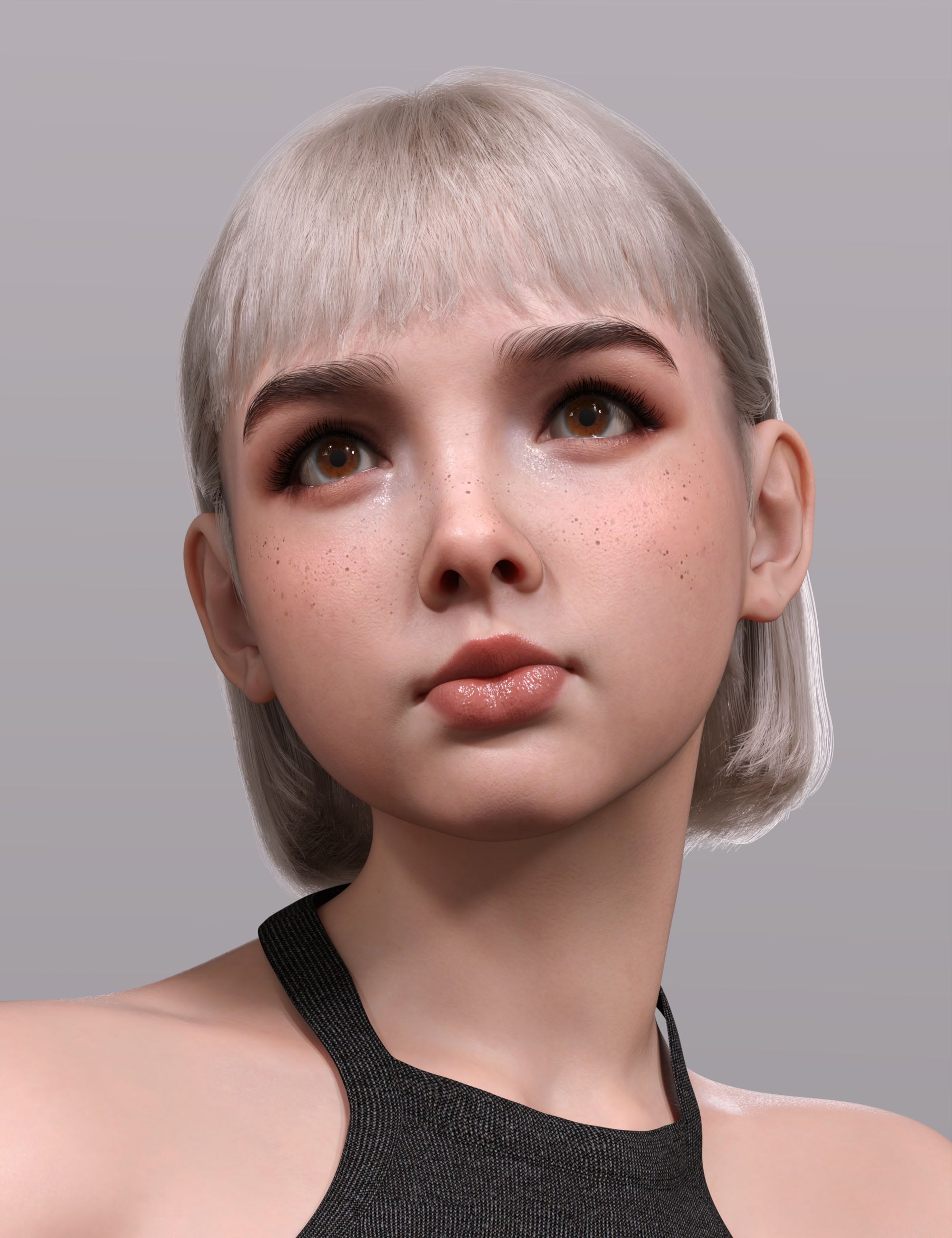 dForce AK Tender Hair for Genesis 9 by: Art Ken, 3D Models by Daz 3D