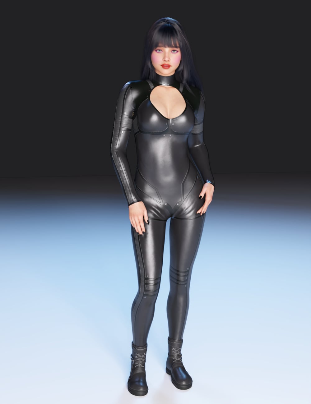 FG Leather Action Outfit for Genesis 9 by: IronmanFugazi1968, 3D Models by Daz 3D