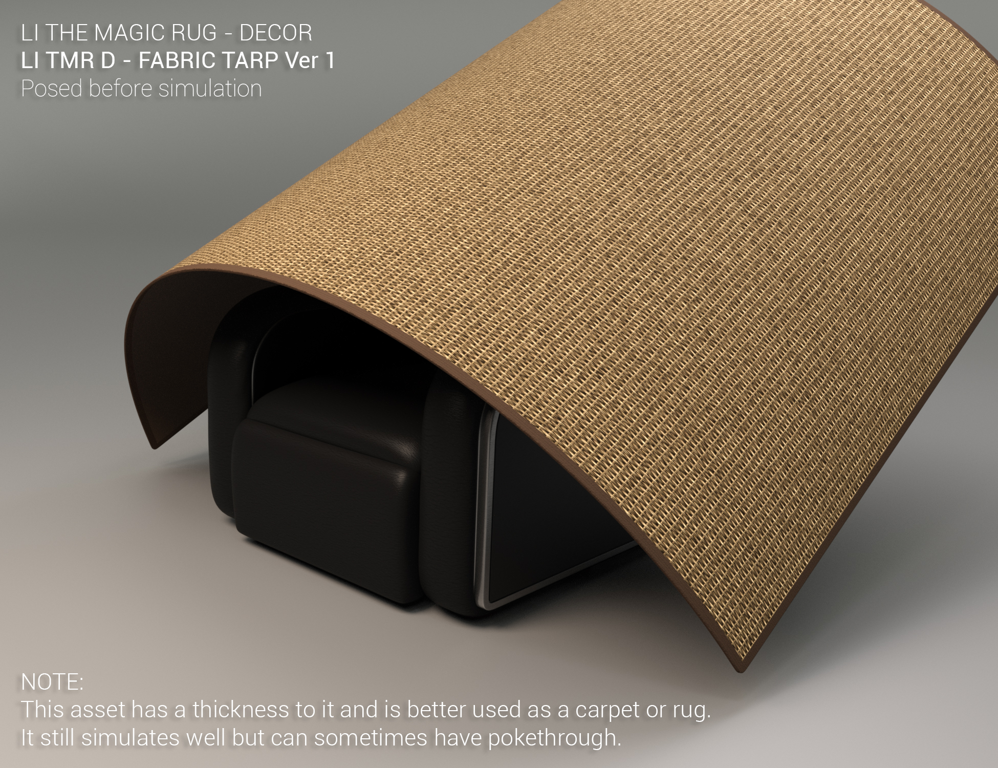 Magic Car Rug Disc LI The Magic Rug - Fabrics 01 | Daz 3D