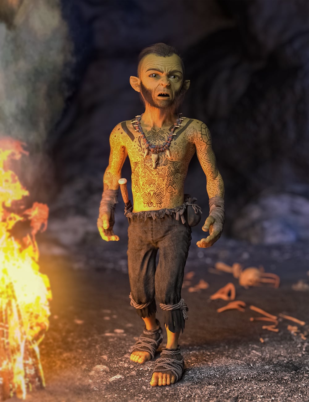 The Cave Dweller for Barnabus Ragwort by: Predatron, 3D Models by Daz 3D