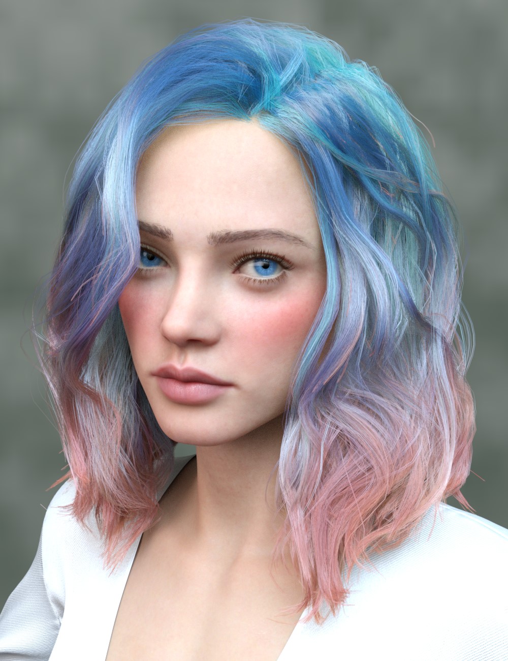 L3D Colors Add-On for Lori Textured Strands by: LUNA3D, 3D Models by Daz 3D