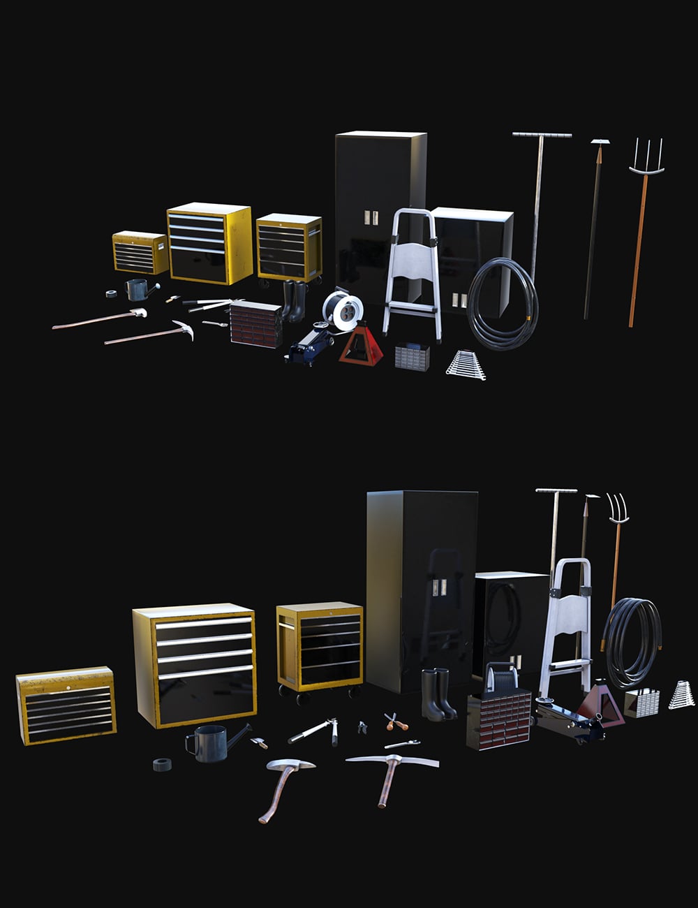 Home Garage Props by: Tesla3dCorp, 3D Models by Daz 3D